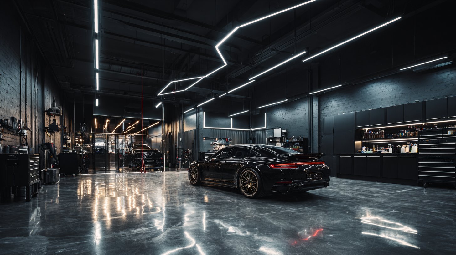 Porsche Panamera в студии KARAD под LED-светом